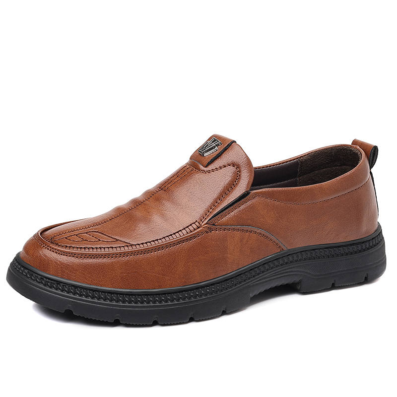 CAOZE Casual Leather Shoes Men's Low Top