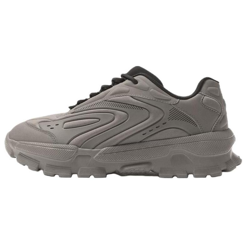 ZARA Abrasion Resistant Abrasion Resistant Low top Chunky Sneakers Men's Light Gray