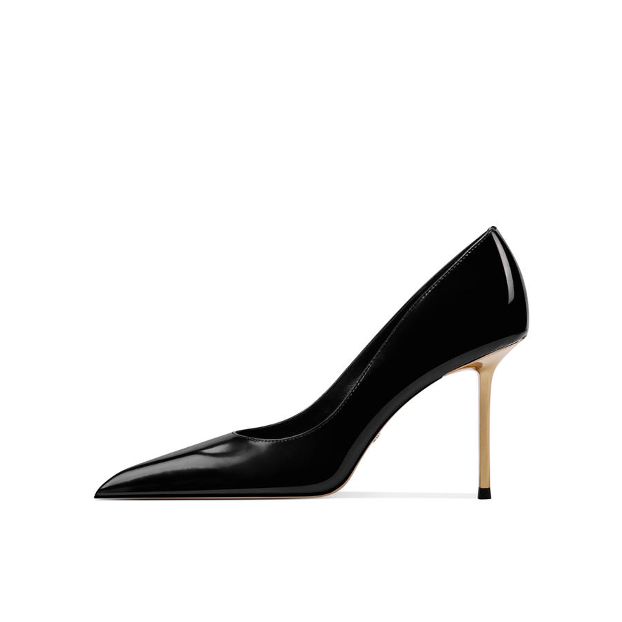 Shesrim Cow Leather, Patent Leather Slim Heel High Heels Women's