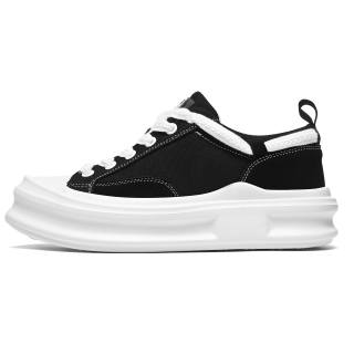 OSHRT Canvas Low top Skateboard Shoes Unisex Black White