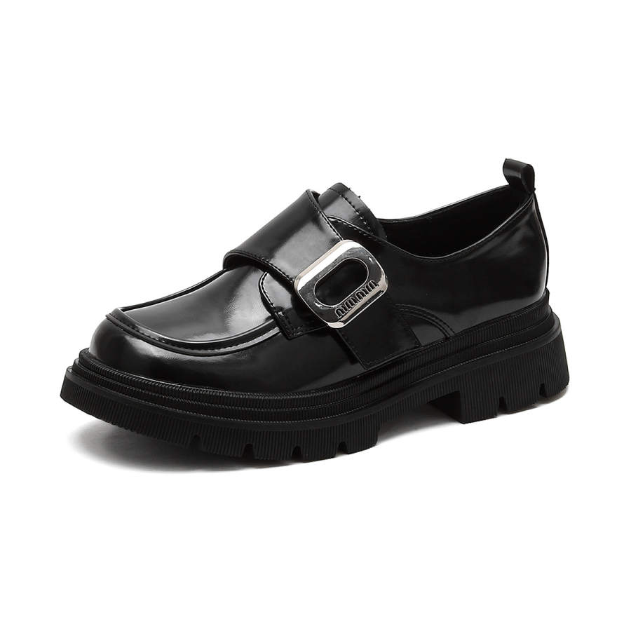 QITUMAUL Patent Leather Loafers Women's