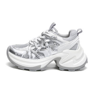 WOOS BOBO Cushioning Height Increasing Cushioning Height Increasing Korean Style Lightweight Chunky Sneakers Women's