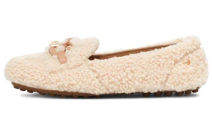 UGG UGG SlipOn Comfortable Loafers 'Cream White' Women's