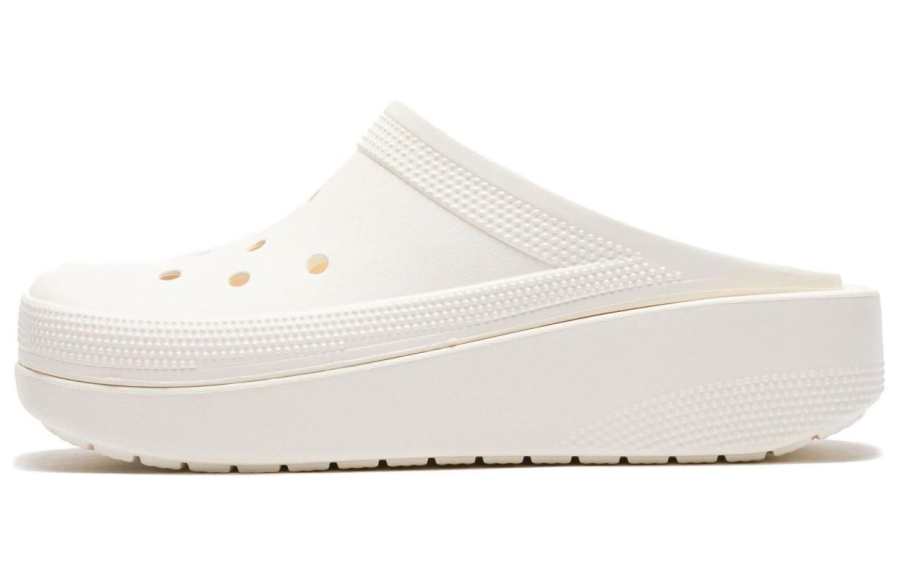 Crocs Crocs Blunt Toe Clogs Unisex White