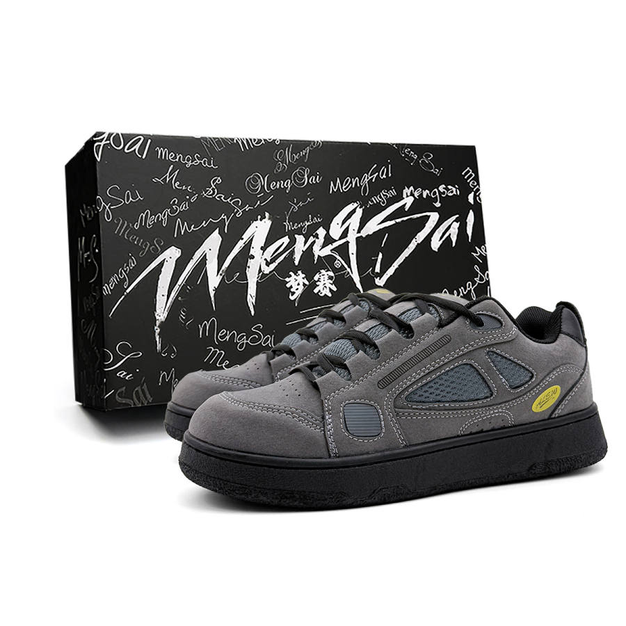 Mengsai Slip Resistant Abrasion Resistant Slip Resistant Abrasion Resistant Low top Skateboard Shoes Unisex