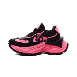 AUTOMOBILI LAMBORGHINI Microfiber Leather Coverage Support Height Increasing Low top Chunky Sneakers Women's
