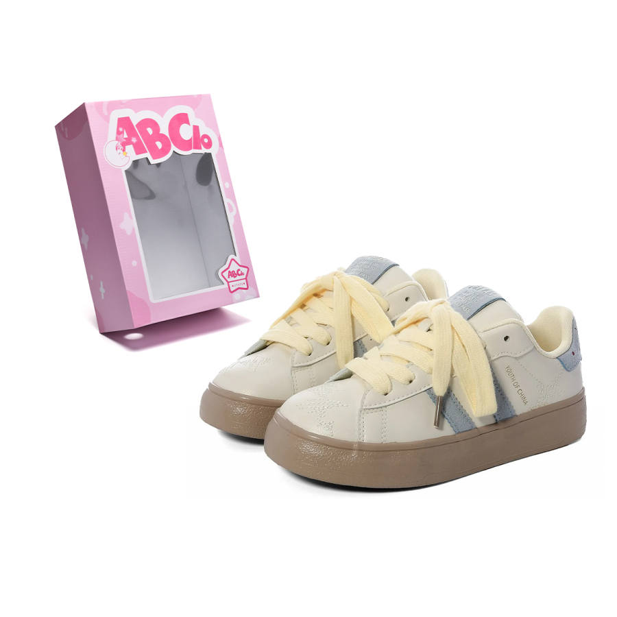 ABCIO Coverage Slip Resistant Waterproof Coverage Non Slip And Waterproof Low top Skateboard Shoes Women's Butter Cake