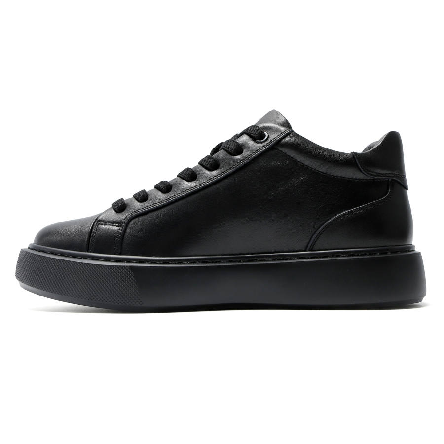 KAIMALONG Cow Leather Lightweight Low top Skateboard Shoes Men's