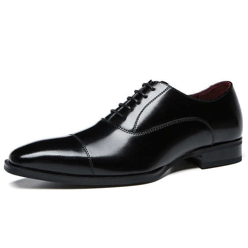XIAOTOULANG Dress Shoes Men's Low Top Black/Brown
