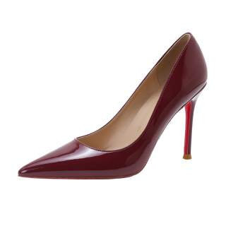 RoseDoris Patent Leather High Heels Women's Burgundy