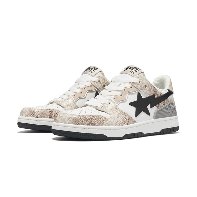 A BATHING APE BAPE A BATHING APE Sk8 Sta #1 Black Snakeskin
