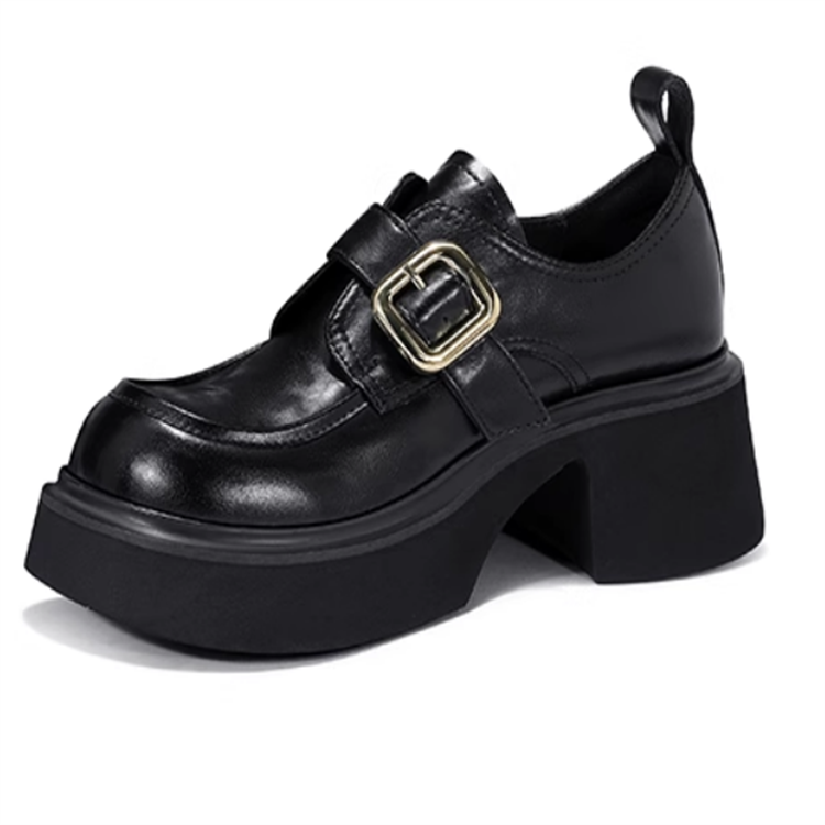 JESSICA SOPHIA Chunky Heel High Heels Women's Black