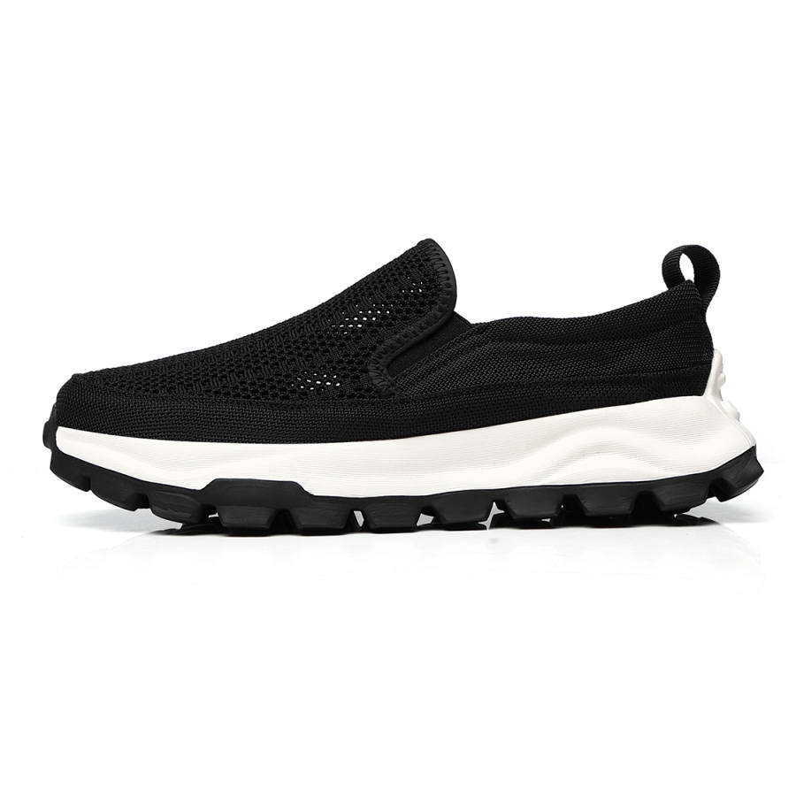 HUITE Fabric Breathable Lightweight Breathable And Lightweight Low top Casual Shoes Men's Black