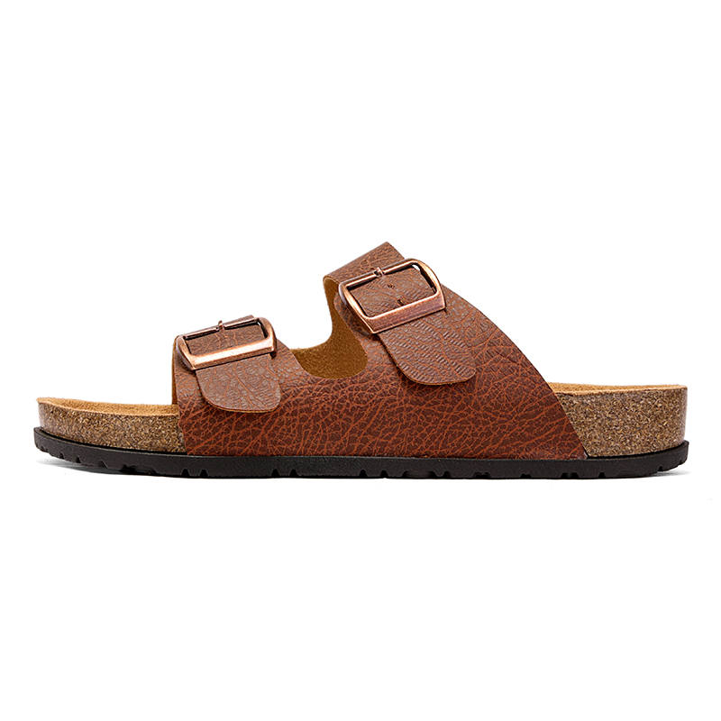 NANJIREN Slide Slippers Unisex Red Brown