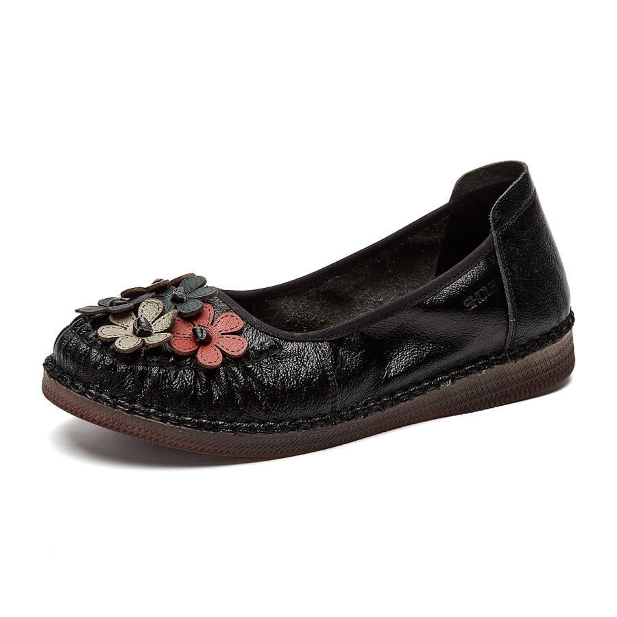 SHOUBA Cow Leather Casual Shoes Women's