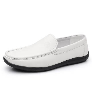 BANGQIAO Casual Leather Shoes Men's Low Top Orange, Black, White
