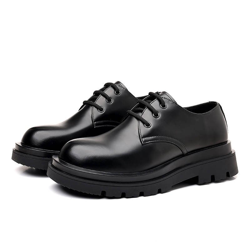 POPULAR ROUSE PR Microfiber Leather Casual Shoes Men's Black