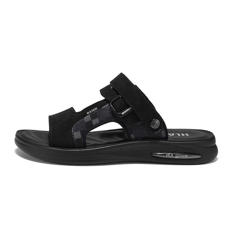 HLA HLA Slide Slippers Men's Black