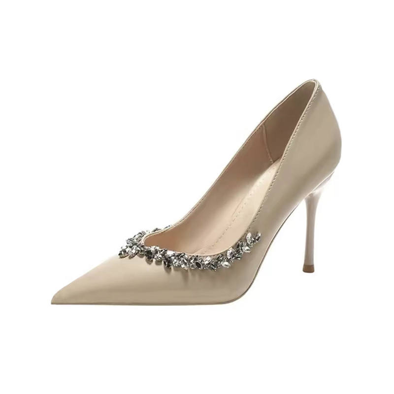 CHERRY&KALIKA Microfiber Leather Slim Heel High Heels Women's