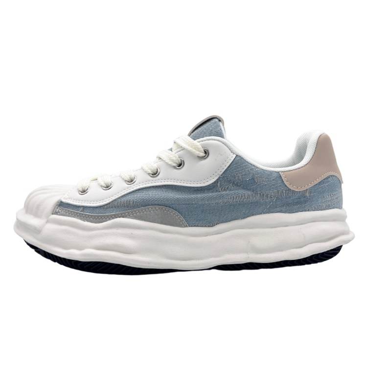 QIANJIN Low top Casual Shoes Men's Light Blue