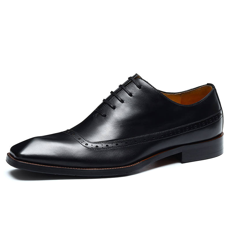 ASTON M.JAZZ Dress Shoes Men's Low Top Black/Gray/Yellow Brown