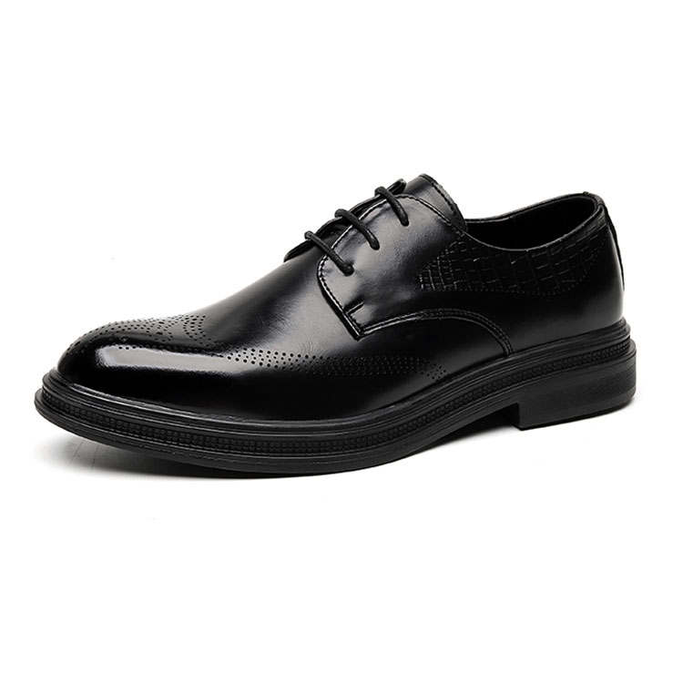 KAQIAODI Dress Shoes Men's Low Top Black