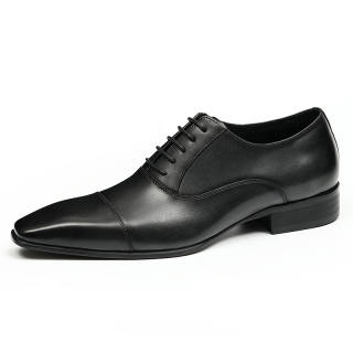 ASTON M.JAZZ Dress Shoes Men's Low Top Black/Coffee