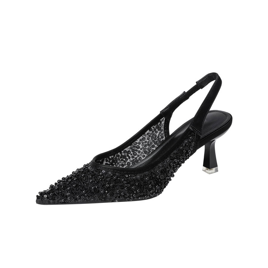 YAFEI XUANYU Mesh Slim Heel High Heels 6.5cm Women's