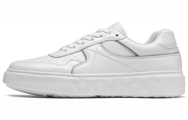 ROBERTA DI CAMERINO Cow Leather Low top Skateboard Shoes Men's White Gray