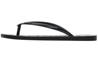 Ipanema Rubber Sole Slip Resistant Quick Dry Slip Resistant Quick Dry Flip Flops Women's Black White