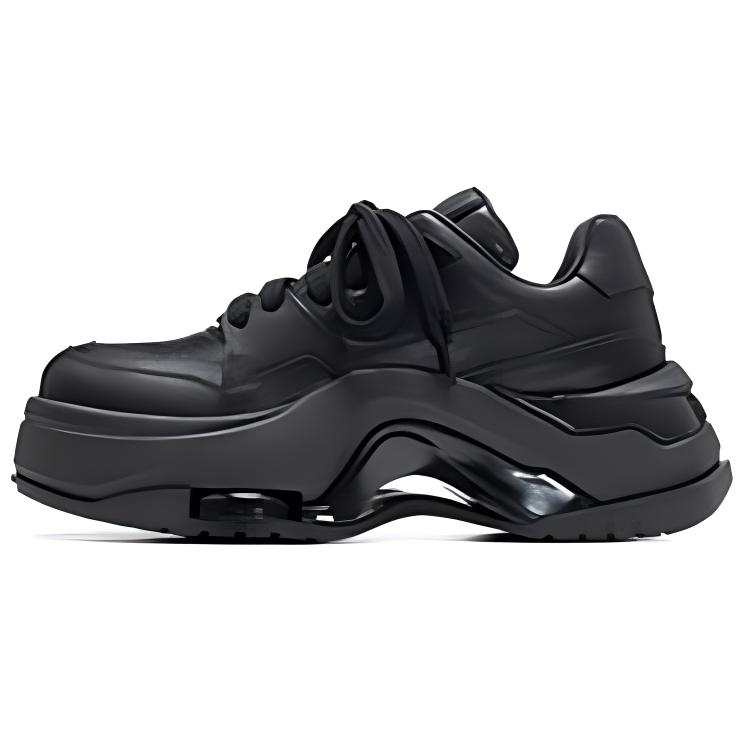 VITTORIO VENTURA Cow Leather Low top Casual Shoes Women's Black