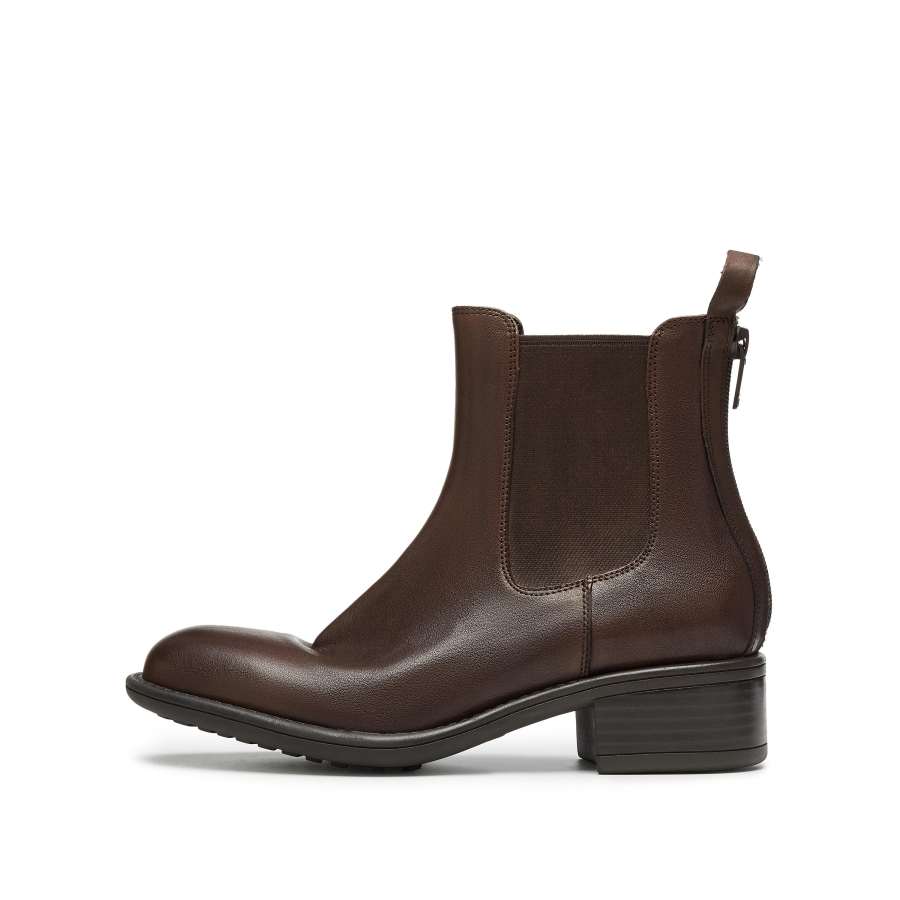 Staccato Cow Leather Short Chelsea Boots 4cm Women's
