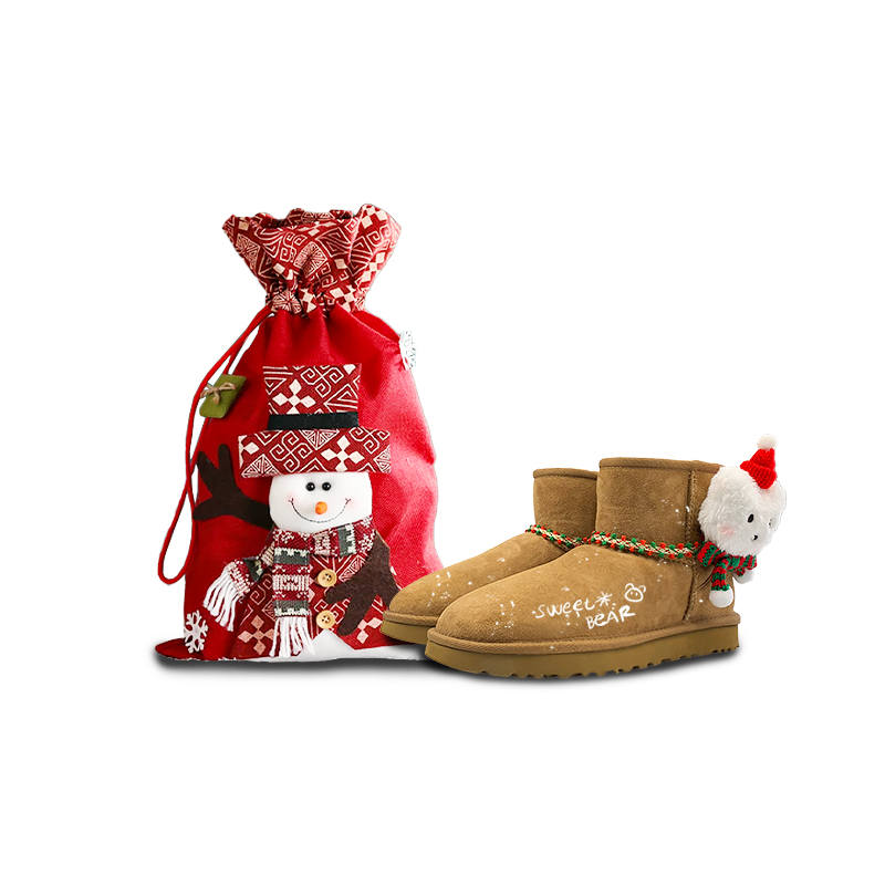UGG UGG CLASSIC MINI Sheepskin Short Snow Boots Women's Chestnut