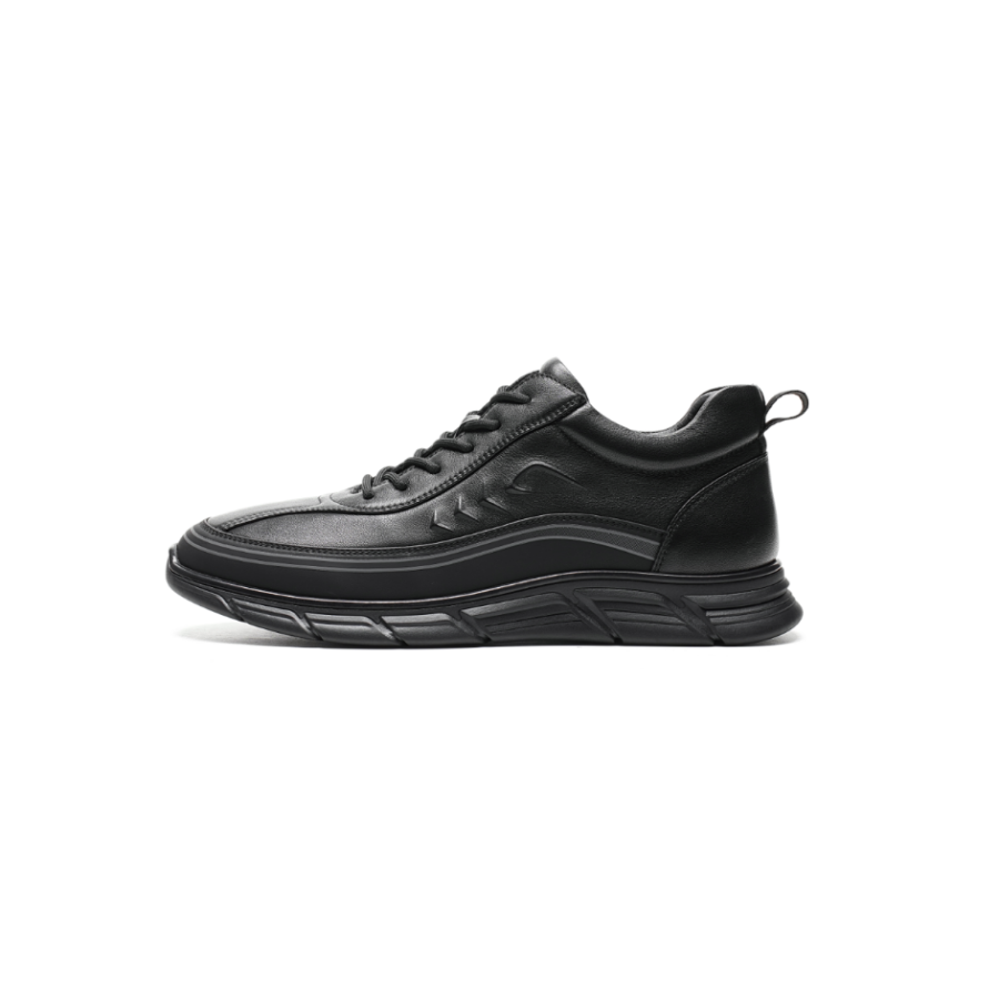 AOKANG Cow Leather Low top Casual Shoes Men's Black
