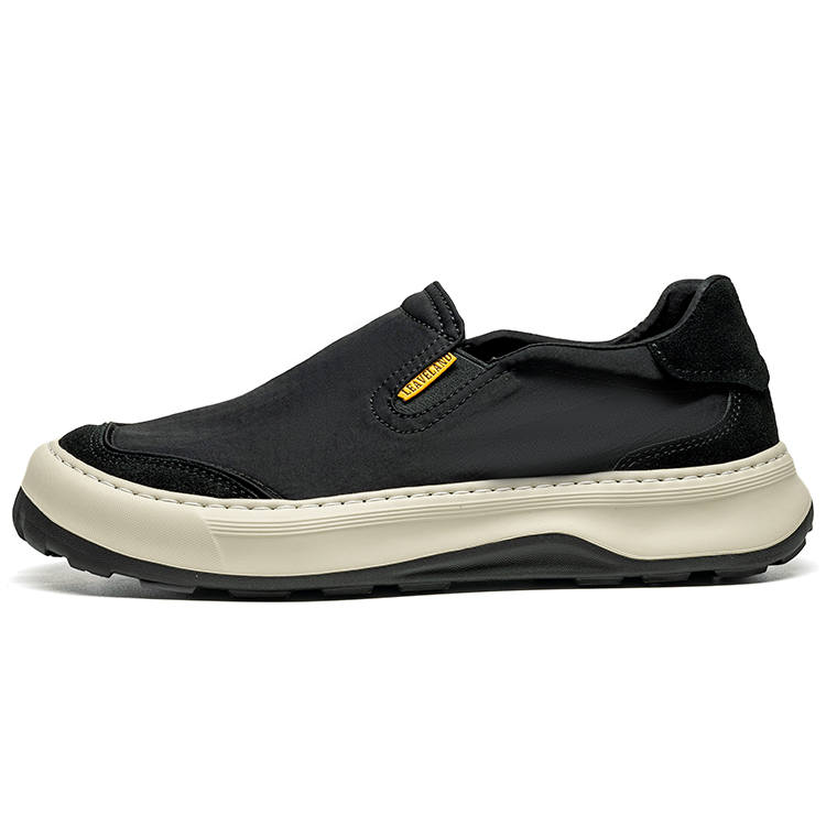 LEAVELAND Men's Casual Shoes Men's Low Top Black/Khaki
