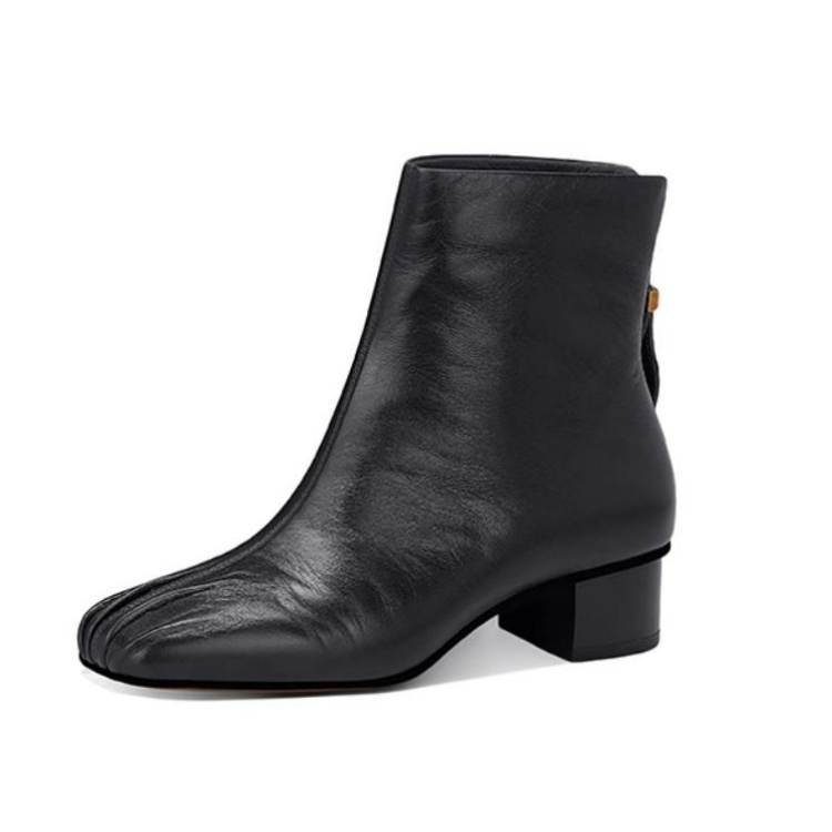 JESSICA SOPHIA Sheepskin Ankle Boots 3.5cm Women's