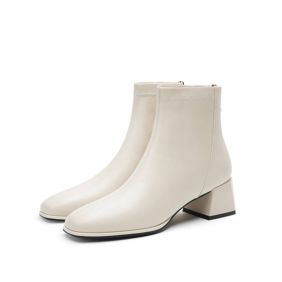 HARSON HARSON Ankle Boots Women's Beige/Black