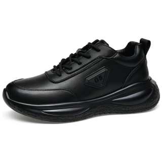 G5 Cow Split Leather Low top Casual Shoes Men's Black