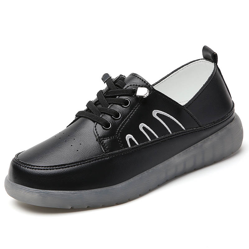 Reivantix Reivanti Synthetic Leather Casual Shoes Women's Black