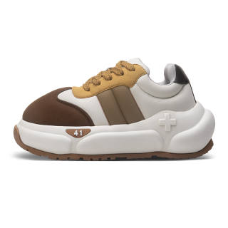 2YE+ Chubby Series Cushioning Slip Resistant Abrasion Resistant Coverage Height Increasing Low top Casual Shoes Unisex