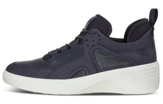 Ecco Soft 7 Wedge Stylish Skateboarding Shoes Women's Blue