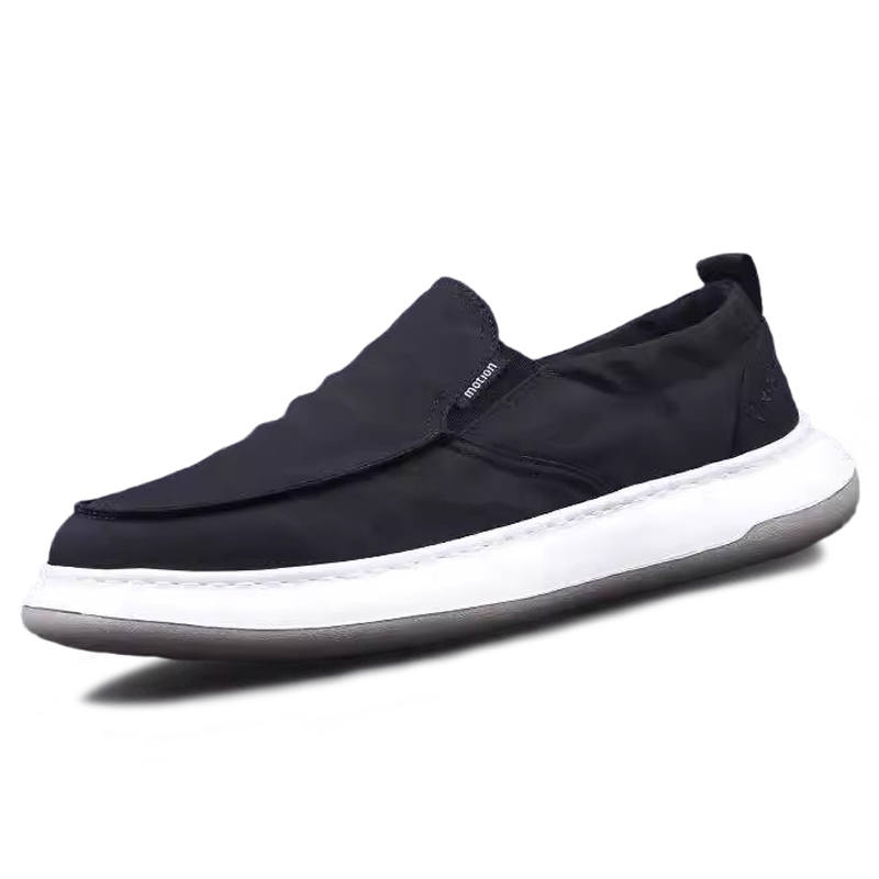 SENJIALUO Men's Casual Shoes Men's Low Top Black