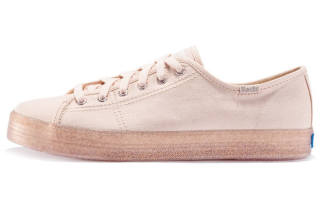 Keds Canvas Shoes Women's Low Top Peach Pink