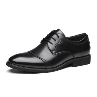Mulinsen Cow Split Leather Casual Shoes Men's Black