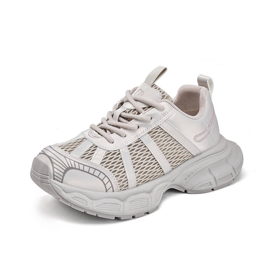 La Chapelle Slip Resistant, Abrasion Resistant, Breathable, Lightweight Low top Chunky Sneakers Women's Pink