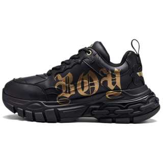 Boy London Synthetic Leather Low top Chunky Sneakers Unisex Black