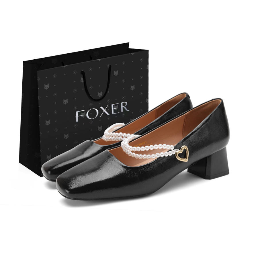 FOXER Chunky Heel Mary Jane Shoes Women's