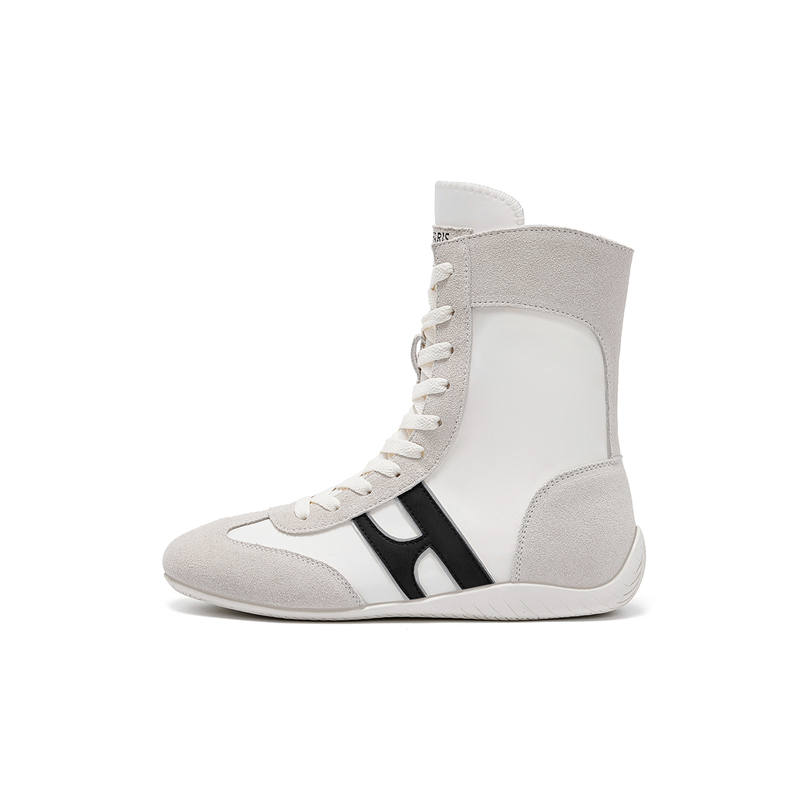 ELLE Boxing Boots Ankle Boots Medium Heel Women's 2025 Women's Boots