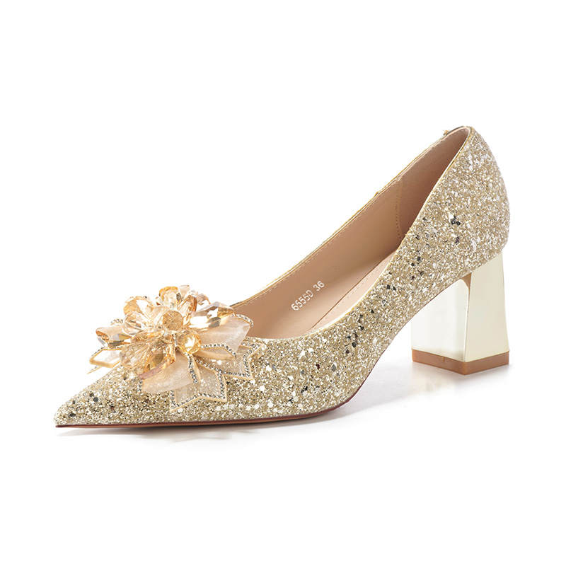 QITUMAUL Chunky Heel High Heels Women's