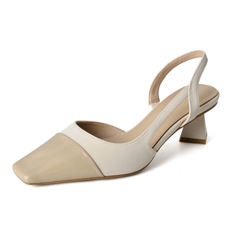 TATAYA Microfiber Leather Chunky Heel High Heels 5CM Women's